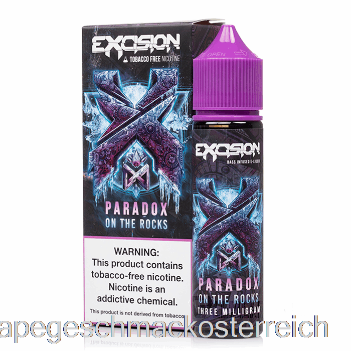 Paradox On The Rocks – Exzision – Alt Zero – 60 Ml, 3 Mg Vape-Geschmack